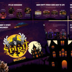 Spirit Halloween Template - Cover slide with haunted house