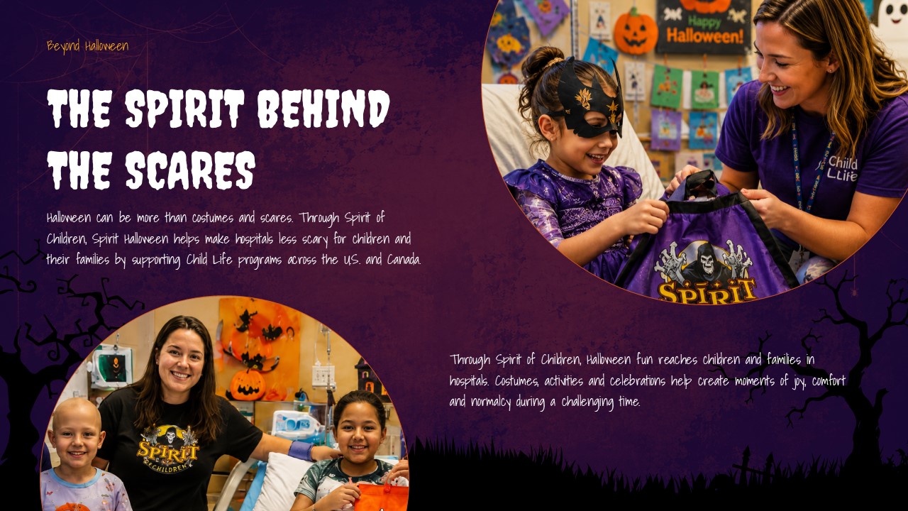 Spirit Halloween Template - Thank you closing slide