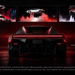 Tesla Roadster Template - Heritage timeline slide with four milestone cards from 2008 launch to next-gen reveal