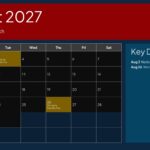 USA Calendar August 2027 - National Night Out, Women's Equality Day